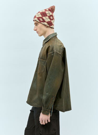 Denim Button-Up Shirt Acne Studios Denim Button-Up Shirt Brown acn0154010