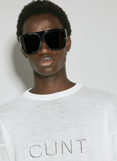 Rick Owens 그래픽 울 스웨터  화이트 ric0155021