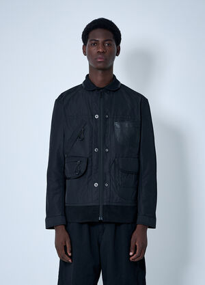 Junya Watanabe Shell Bomber Jacket Black jwn0160005