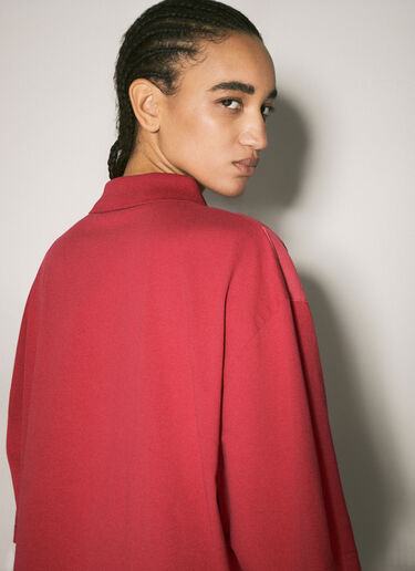 Oversized Panel Polo Shirt Martine Rose Oversized Panel Polo Shirt Red mtr0358011