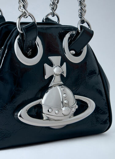LN-CC® - Vivienne Westwood: Archive Orb Chain Handbag - Black Vivienne Westwood Archive Orb Chain Handbag Black vvw0266014