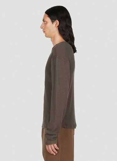 Thermal Long Sleeve T-Shirt Entire Studios Thermal Long Sleeve T-Shirt Brown ent0153027