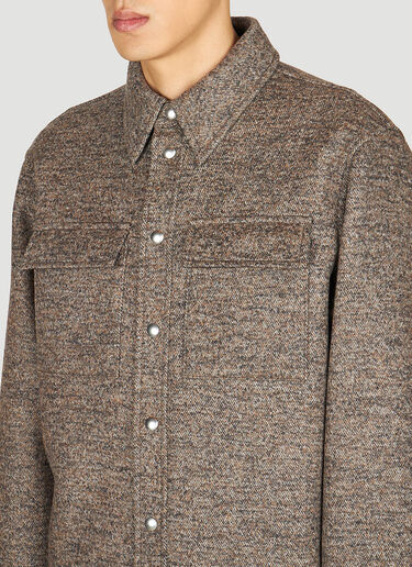 Bottega Veneta Twill Overshirt Brown bov0153013