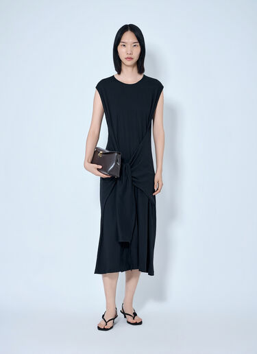 LN-CC® - Toteme: Tie-Waist Jersey Dress - Black Toteme Tie-Waist Jersey Dress Black tot0265045