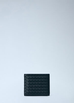 Bottega Veneta Intrecciato Leather Bi-Fold Wallet Black bov0165018