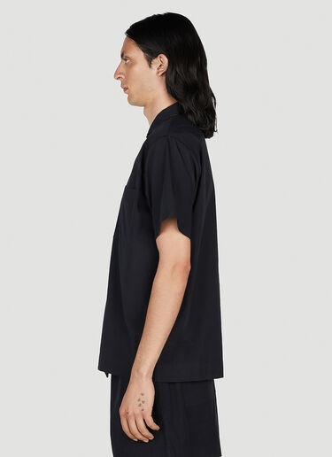 Tekla Classic Short Sleeve Pyjama Shirt Black tek0353013