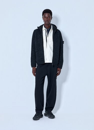 LN-CC® - Stone Island: Textured Knit Jacket - Black Stone Island Textured Knit Jacket Black sto0165074
