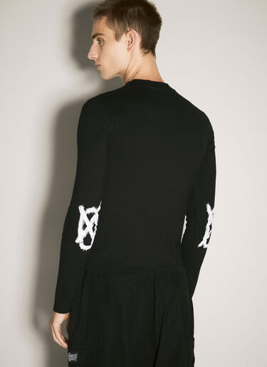 032C Victor Tight Long Sleeve T-Shirt Black cee0158006