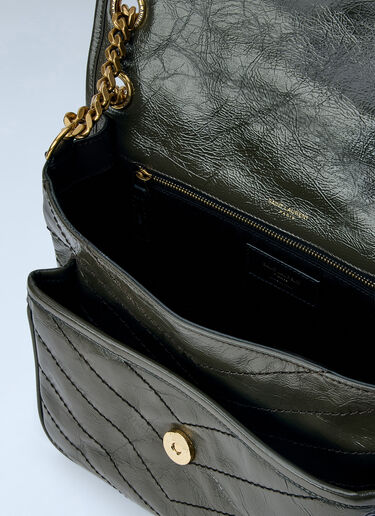 LN-CC® - Saint Laurent: Medium Niki Chain Shoulder Bag - Dark Green Saint Laurent Medium Niki Chain Shoulder Bag Dark Green sla0264008