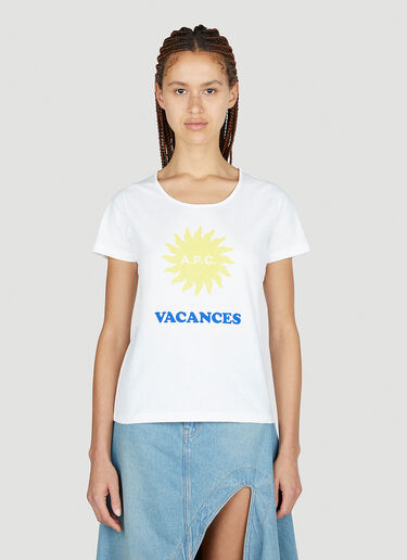 A.P.C. Vacances Tシャツ ホワイト apc0252005