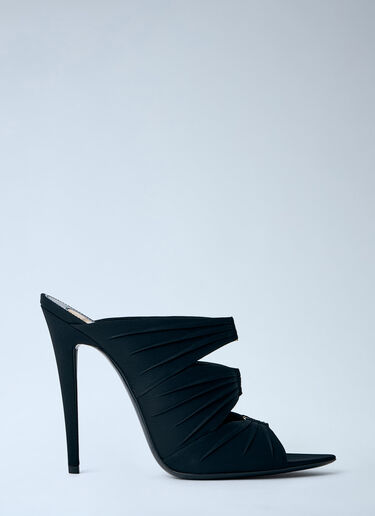 Saint Laurent Emilie Mules Sandals Black sla0263041