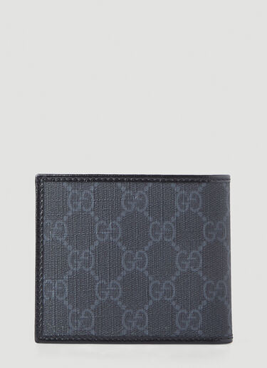 Gucci GG Logo Patch Supreme Wallet Black guc0147140
