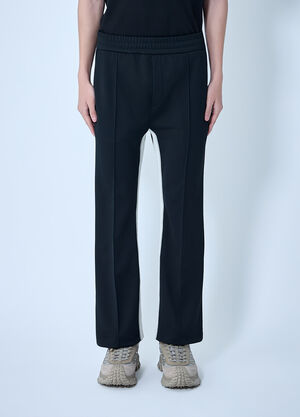 Moncler Elasticated Waist Straight Trousers Black mon0164036