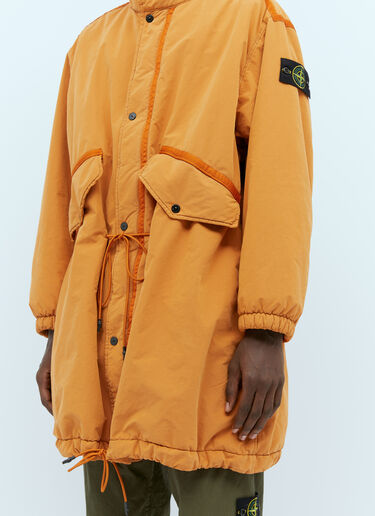 Stone Island Long David Light Coat Orange sto0154009