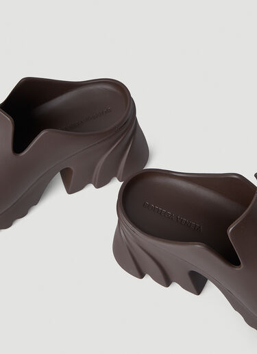 Bottega Veneta Flash Puddle Platform Clog Shoes Brown bov0245112