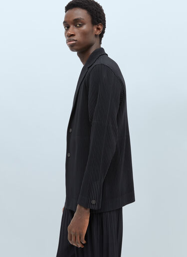 プリーツブレザー Homme Plissé Issey Miyake プリーツブレザー ブラック hmp0155008