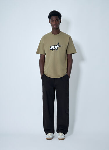 Stüssy Logo Motif T-Shirt Olive sts0162022