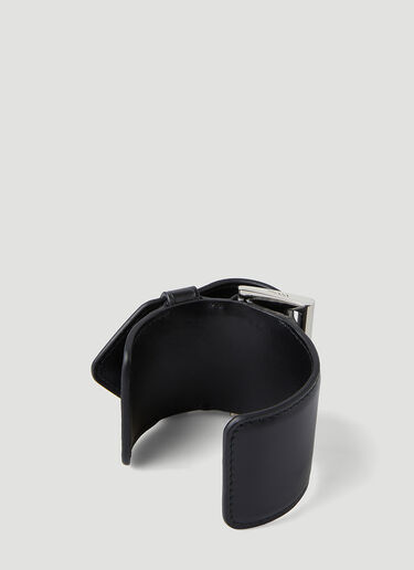 Prada Logo Plaque Arm Bracelet Black pra0248063