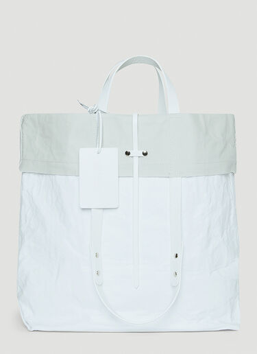 Maison Margiela Fold-Over Wrinkled Tote Bag White mla0144028