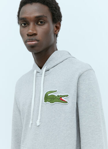 Comme des Garçons SHIRT x Lacoste Logo Patch Hooded Sweatshirt Grey cdg0154006