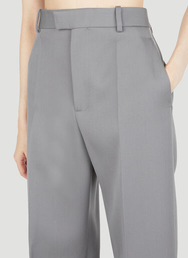 Bottega Veneta Compact Wool Tailored Pants Grey bov0254001