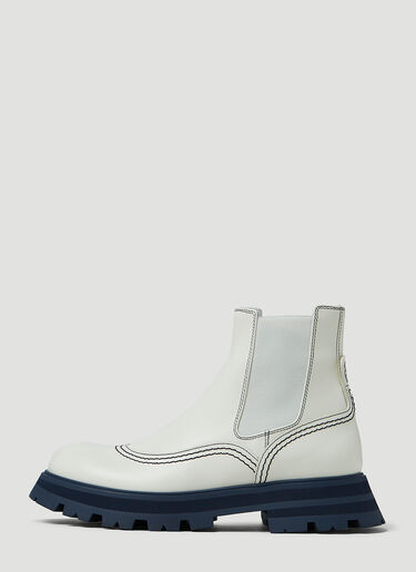 Alexander McQueen Wander Chelsea Boots White amq0247099