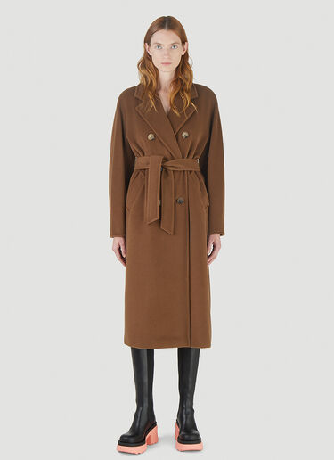 Max Mara Madame Coat Brown max0245003