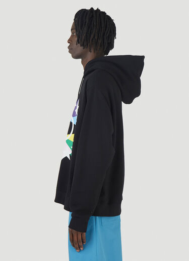 Gucci Interlocking G Star Burst Hooded Sweatshirt Black guc0145054