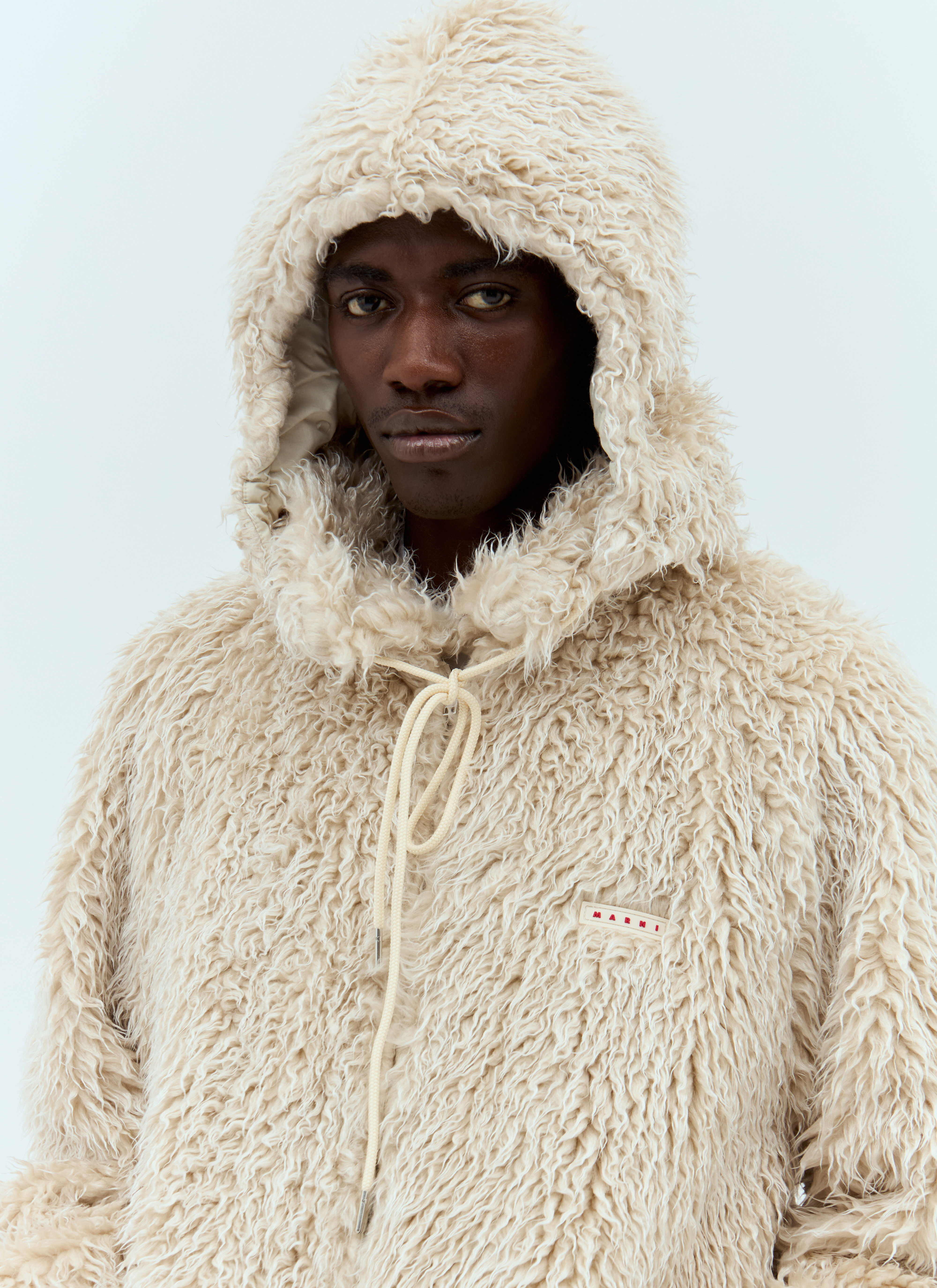 Fuzzy beige jacket online