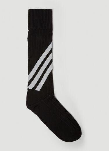 Y-3 Three Stripe Socks Black yyy0147037