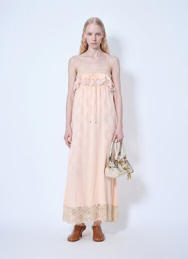 Chloé Thin-Strap Long Dress Pink chl0265016