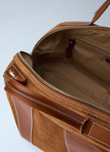 LN-CC® - Dries Van Noten: Suede Duffle Bag - Brown Dries Van Noten Suede Duffle Bag Brown dvn0165033