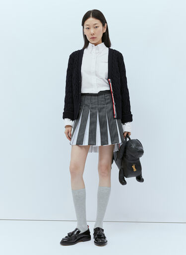 Thom Browne Button-Down Oxford Shirt White thb0253021