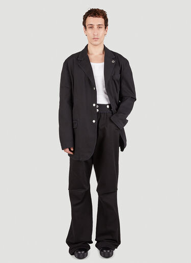 Raf Simons Easy Fit Denim Blazer Black raf0151012