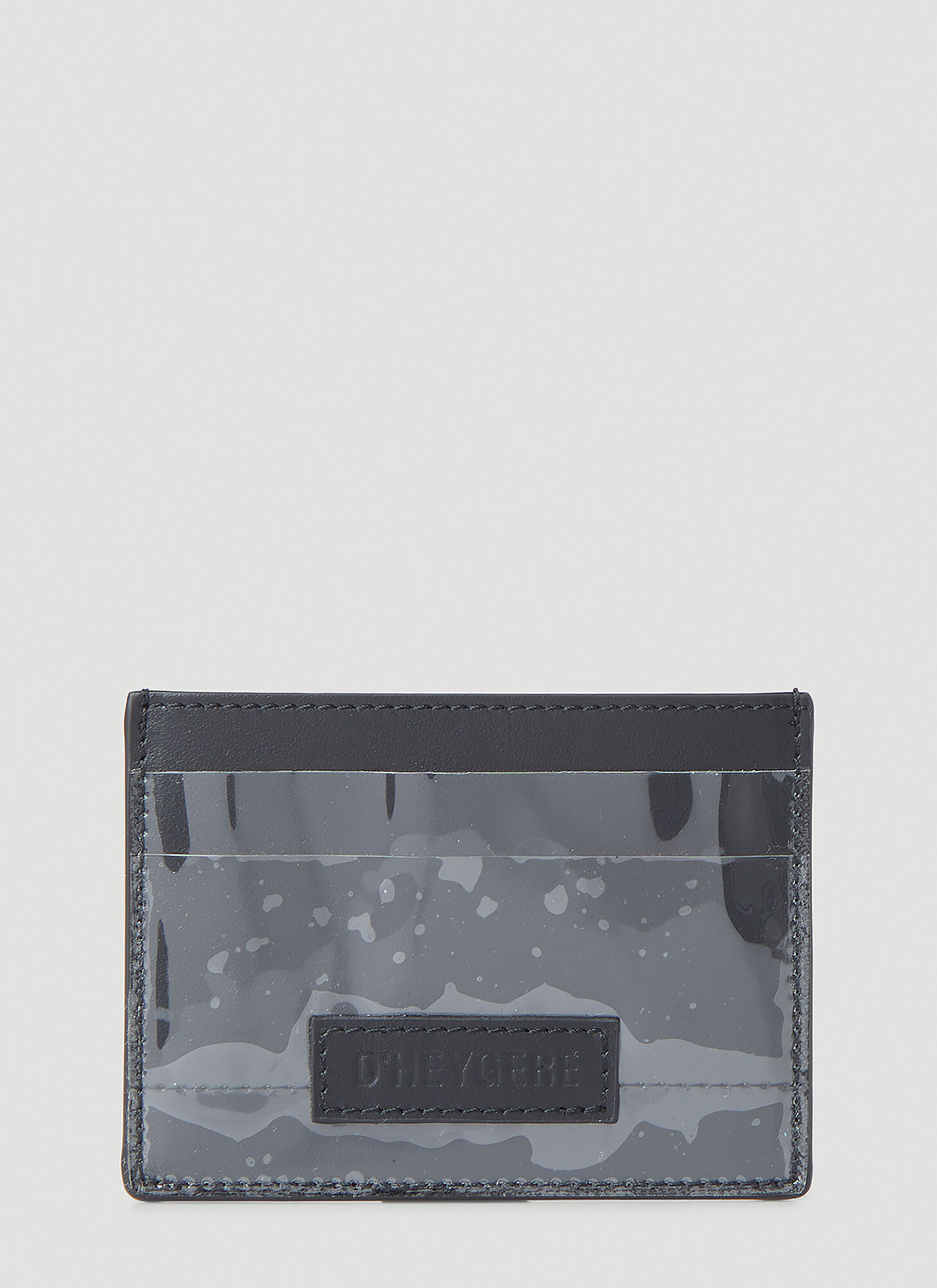D'heygere Transparent Cardholder In Black