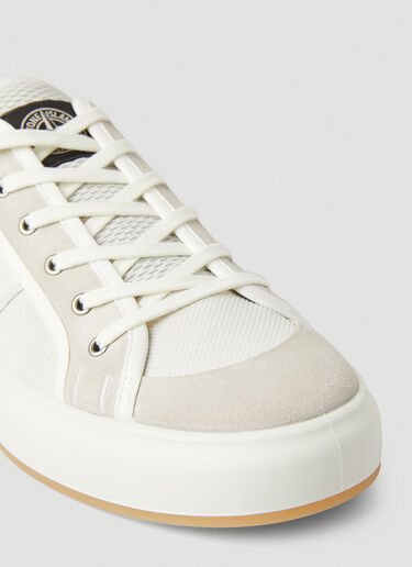 Stone Island Compass Patch Sneakers White sto0148107