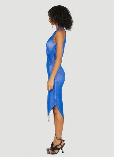 Dion Lee Lock Slit Dress Blue dle0250006