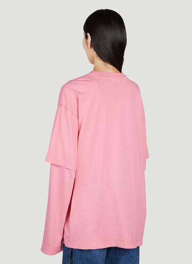 Acne Studios 方脸贴饰 T 恤 粉色 acn0351015