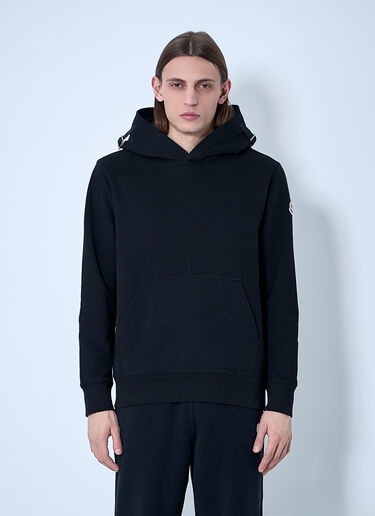 Moncler 徽标贴饰连帽运动衫  黑色 mon0160026