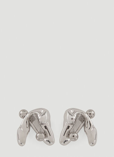 VANN Reverse V Earrings Silver vnn0246008