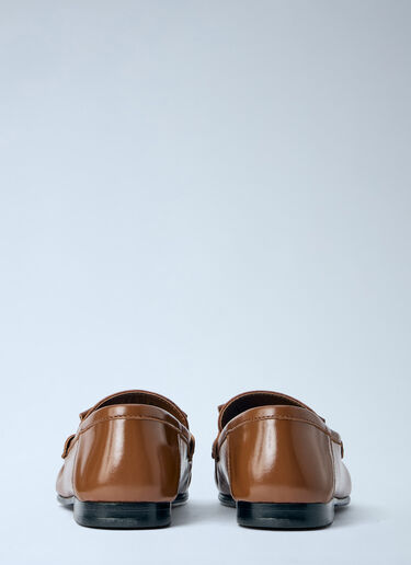 Marni Leather Penny Loafers Brown mni0264006