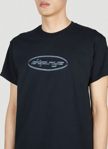 DTF.NYC 사이버 로고 반소매 티셔츠 블랙 dtf0152002