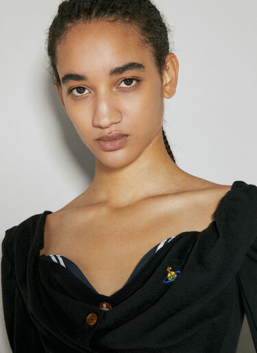 Vivienne Westwood Bea Corset Wool Cardigan Black vvw0254004