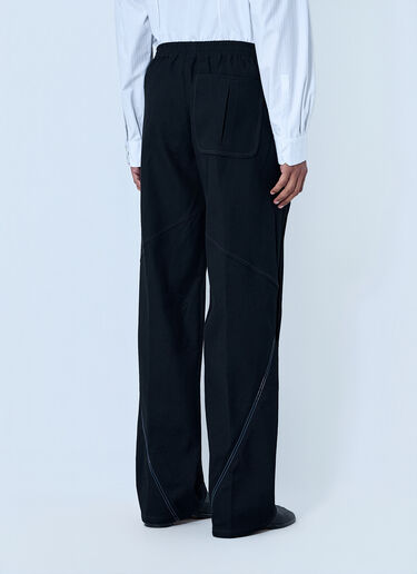 Kiko Kostadinov High-Waisted Pleated Trousers Black kko0164003