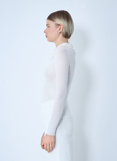 칼라 헨리 탑  Chloé 칼라 헨리 탑  화이트 chl0261003