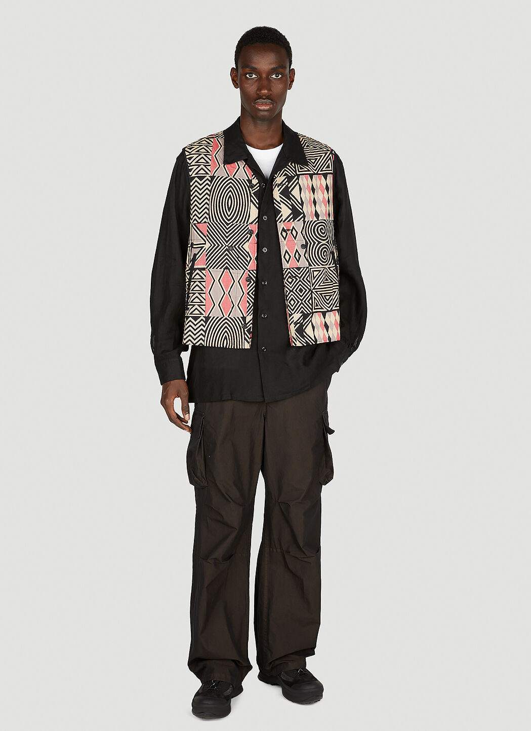 Engineered Garments Men's' Liner Vest Jacket in Black | LN-CC®