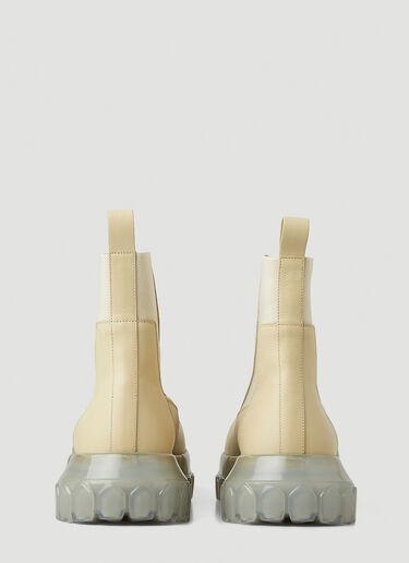 Rick Owens Beatle Bozo Tractor Boots Cream ric0147023