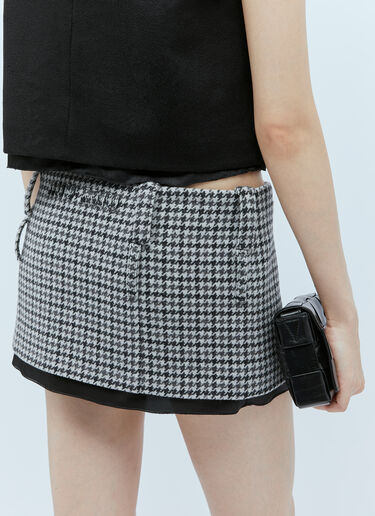 Miu Miu Tweed Mini Skirt Black miu0254016