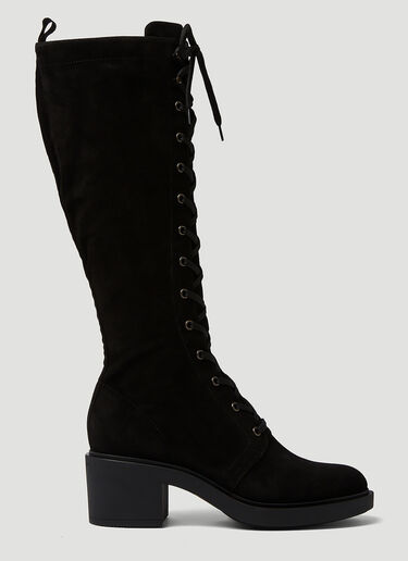 Gianvito Rossi Foster Lace Up Boots Black gia0249031