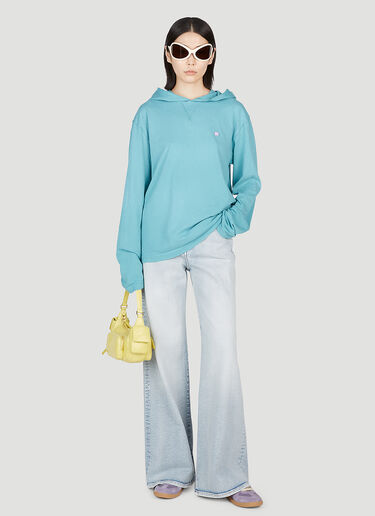 ロゴパッチフードスウェットシャツ Acne Studios ロゴパッチフードスウェットシャツ ブルー acn0253022